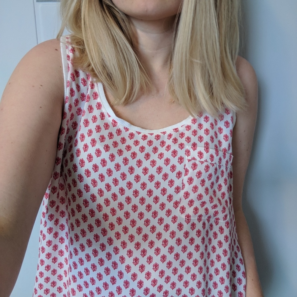 Loft Patterned Tank Sz Large